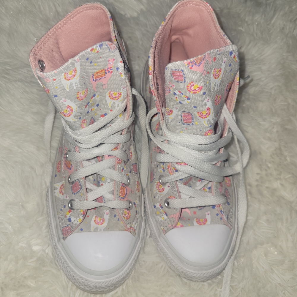 Kids High-Top Sneakers with Fun Print